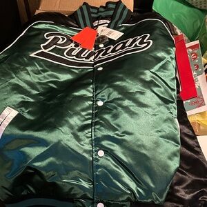 Kaepernick Green and Black Varsity Jacket